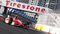 GSR IndyCar Round 1: HSR Davey makes his way under the Firestone bridge with Hyena close behind. (Photo by xA7XNiGHTMAREx)